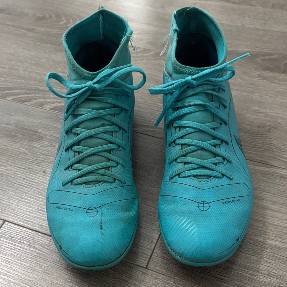 Nike Speed Control Women's Blue Soccer Cleats- 6